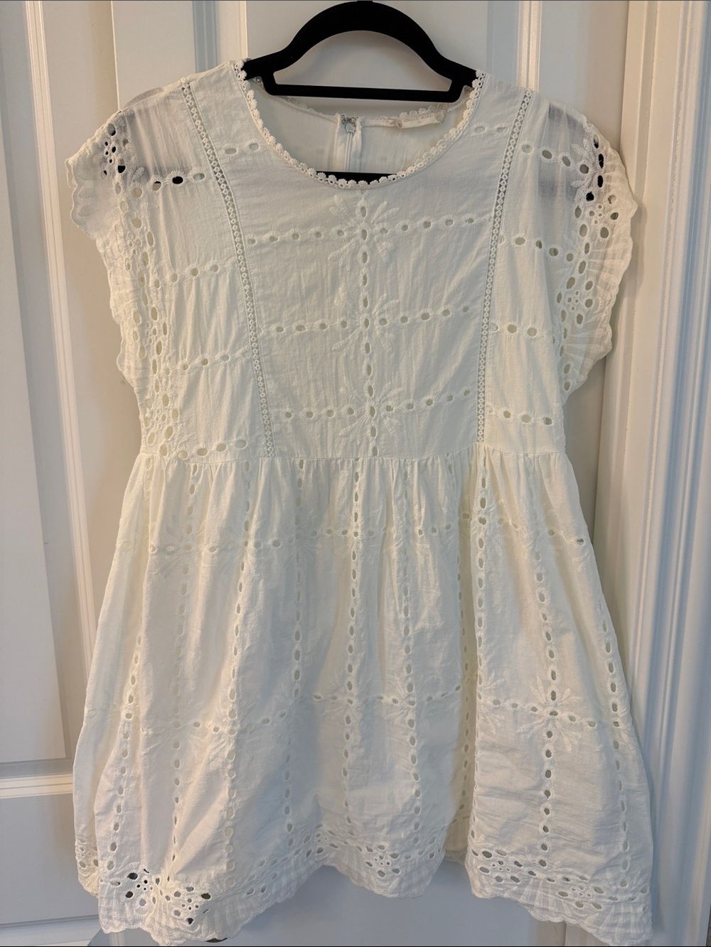 Altar'd State White Eyelet Babydoll Tunic